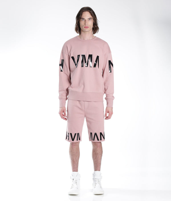 Cult Of Individuality FRENCH TERRY SWEATSHORT IN DUSTY PINK Shorts