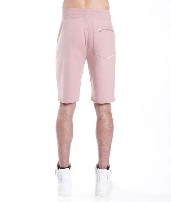 Cult Of Individuality FRENCH TERRY SWEATSHORT IN DUSTY PINK Shorts