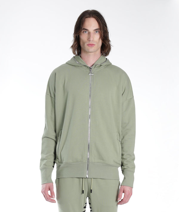 cult of individuality FULL ZIP SWEATSHIRT IN ASPEN Sweatshirts