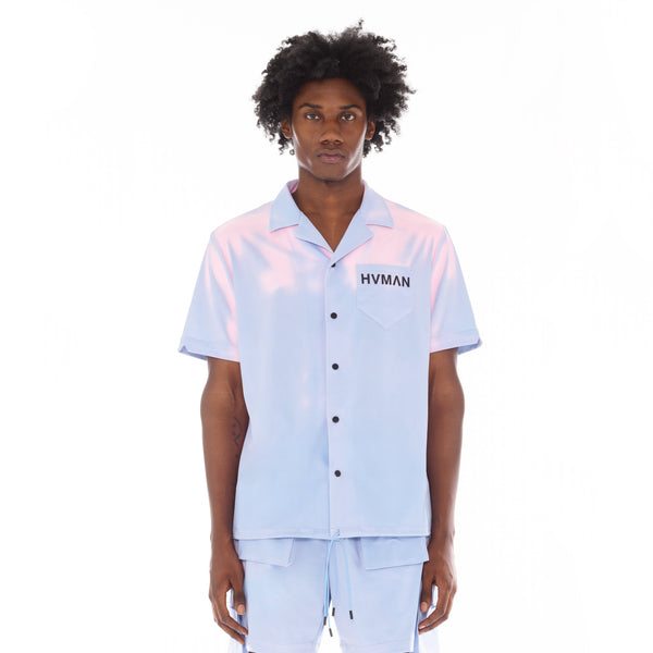 cult of individuality HEAT SENSITIVE NYLON SHIRT IN SKY Sweatshirts