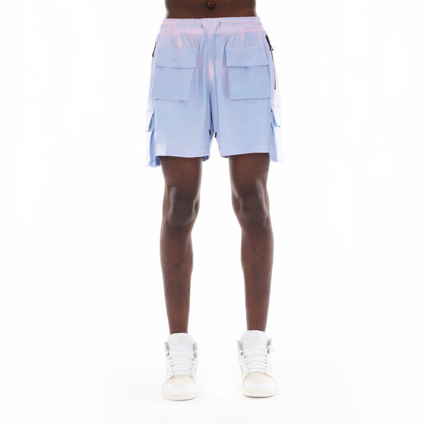 cult of individuality HEAT SENSITIVE NYLON SHORTS IN SKY Sweatshorts
