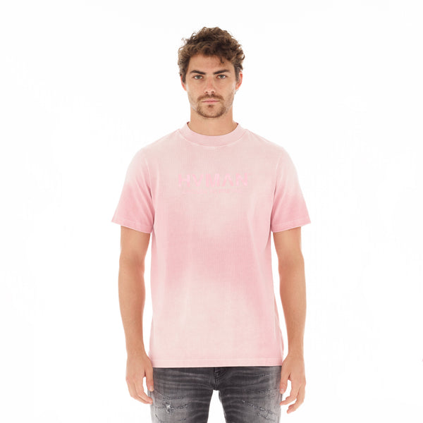 cult of individuality HVMAN BASIC LOGO TEE IN CORAL Tshirt