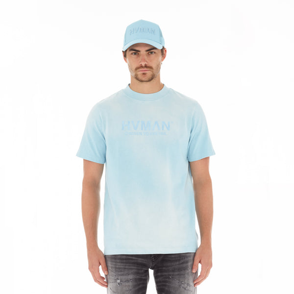 cult of individuality HVMAN BASIC LOGO TEE IN SKY Tshirt