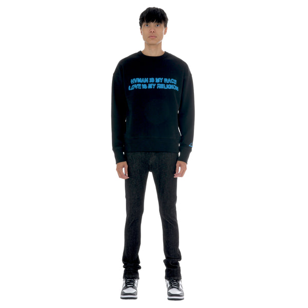 Cult Of Individuality HVMAN CRYSTAL CREW SWEATSHIRT IN HVMAN LOVE Sweatshirts