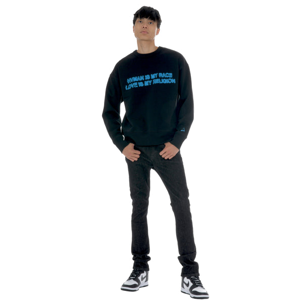 Cult Of Individuality HVMAN CRYSTAL CREW SWEATSHIRT IN HVMAN LOVE Sweatshirts