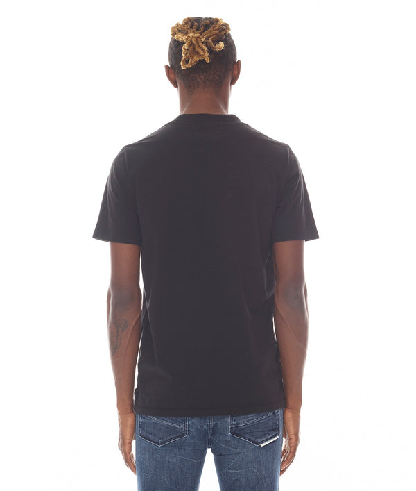 Cult Of Individuality HVMAN NEON TRIANGLE IN BLACK Tshirt