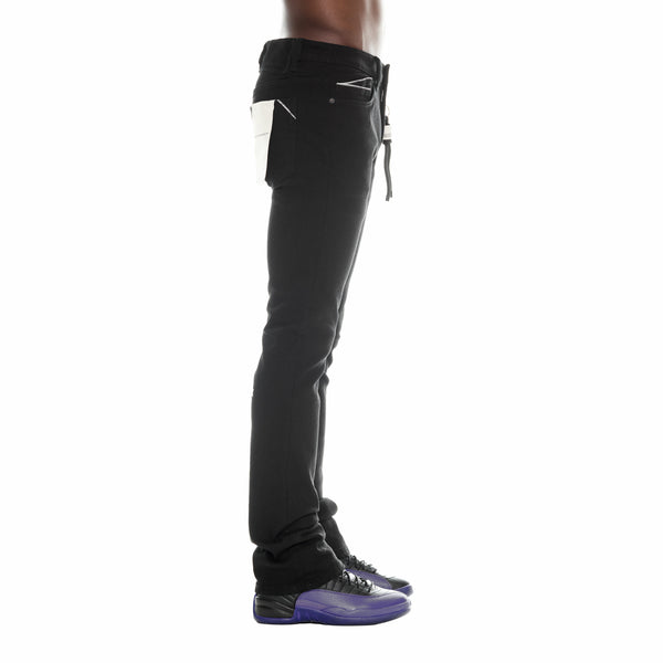 Cult Of Individuality LENNY BOOTCUT JEANS IN TRIPLE BLACK Jeans