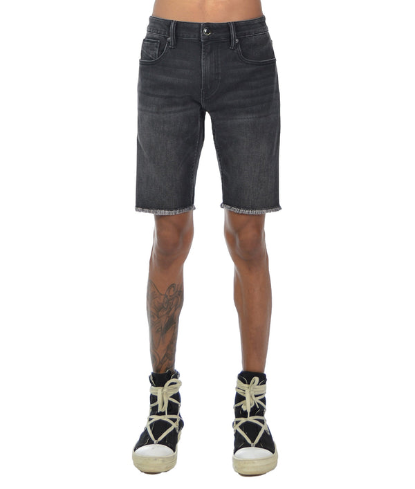 cult of individuality MERO SLIM SHORT STRETCH IN BLACK Shorts