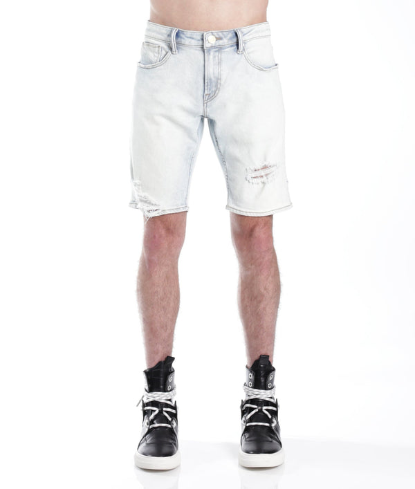 cult of individuality MERO SLIM SHORT w/WHITE BELT IN ZEPHYR Shorts