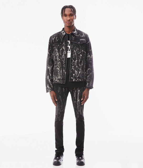 Cult Of Individuality MK2 DENIM JACKET IN BLACK OPIUM Denim Jackets