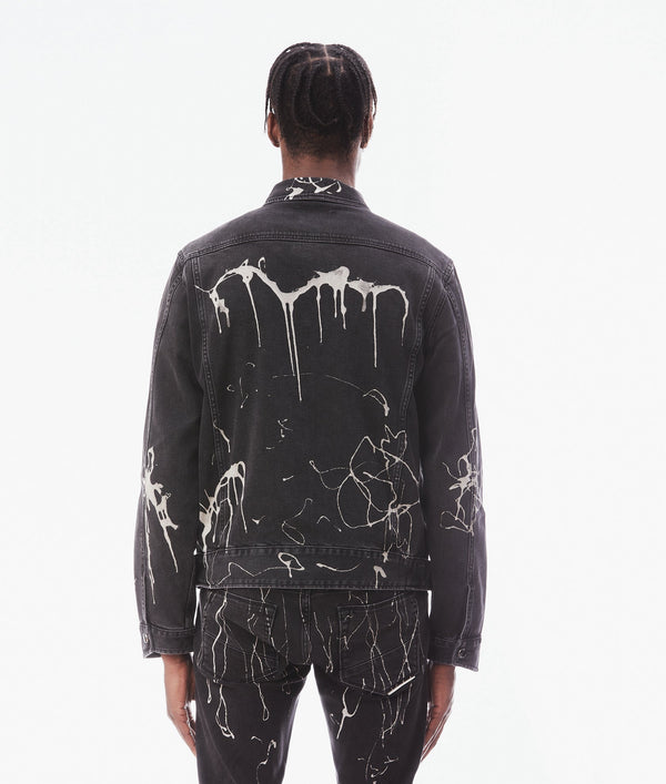 Cult Of Individuality MK2 DENIM JACKET IN BLACK OPIUM Denim Jackets