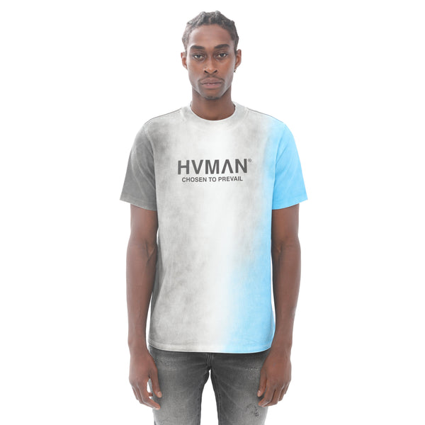 cult of individuality NOVELTY TEE "BLACK HOLE" IN INDIGO BUNTING TYE DYE Tshirt