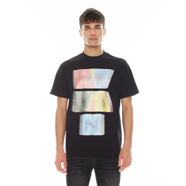 cult of individuality NOVELTY TEE "BLUR" IN BLACK Tshirt