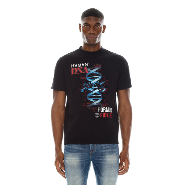 cult of individuality NOVELTY TEE "DNA" IN BLACK Tshirt
