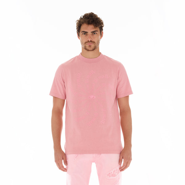 cult of individuality NOVELTY TEE "EYE" IN CORAL Tshirt