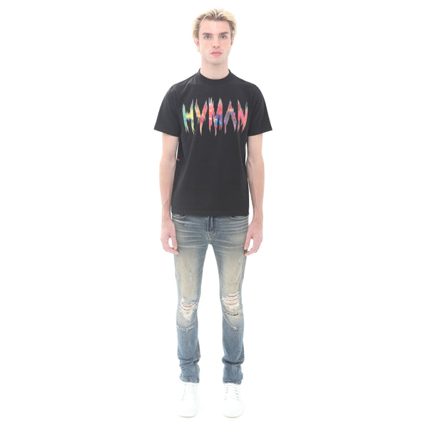 Cult Of Individuality NOVELTY TEE "FREQUENCY" IN BLACK Tshirt