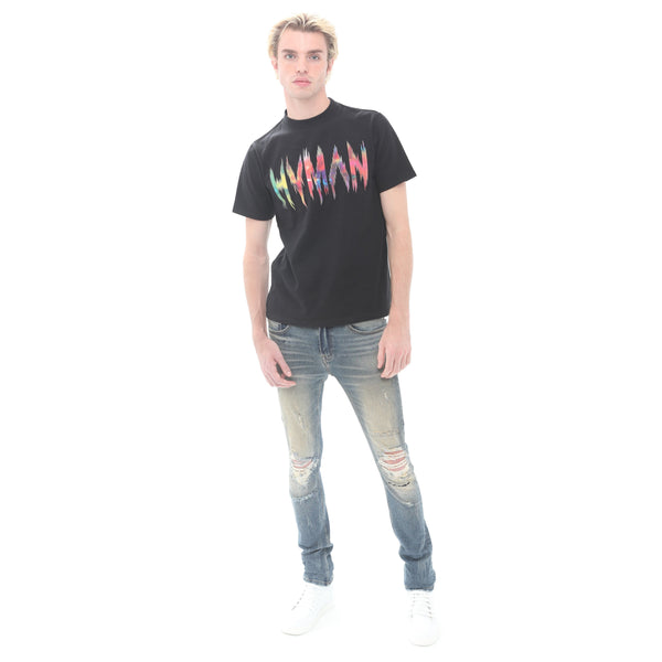 Cult Of Individuality NOVELTY TEE "FREQUENCY" IN BLACK Tshirt