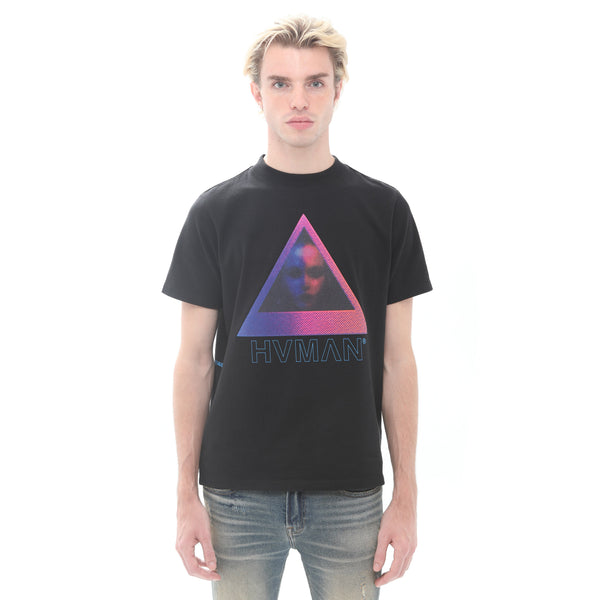 cult of individuality *NOVELTY TEE "HVMAN FACE" IN BLACK Tshirt