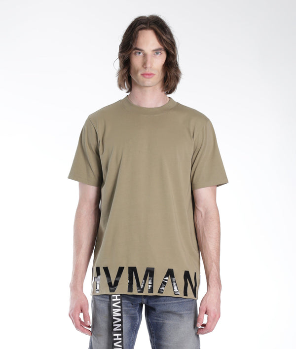 cult of individuality NOVELTY TEE HVMAN HEM IN SAGE Tshirt cult of individuality NOVELTY TEE HVMAN HEM IN SAGE Tshirt