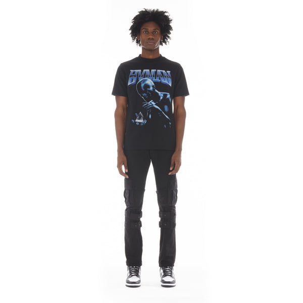 Cult Of Individuality NOVELTY TEE "METAL TRIANGLE" IN BLACK Tshirt