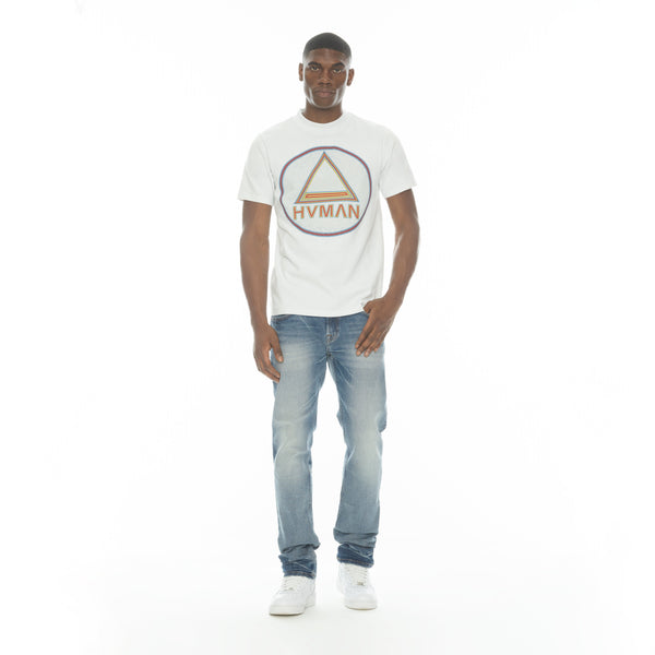 Cult Of Individuality NOVELTY TEE "MOSAIC" IN WHITE Tshirt