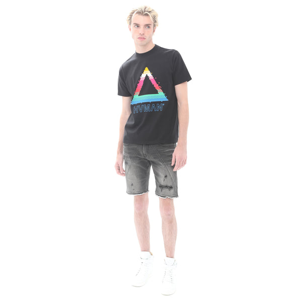 Cult Of Individuality NOVELTY TEE "PIXEL" IN BLACK Tshirt