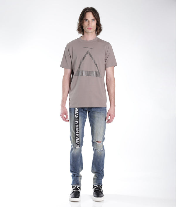 Cult Of Individuality NOVELTY TEE TRIANGLE TRANSCEND HVMANITY IN SATELLITE Tshirt