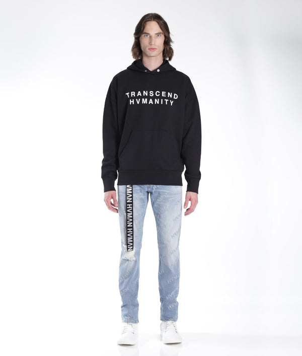 Cult Of Individuality PULLOVER SWEATSHIRT IN BLACK/BRAIN Sweatshirts