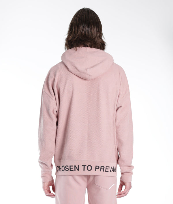 Cult Of Individuality PULLOVER SWEATSHIRT WAFFLE KNIT IN DUSTY PINK Sweatshirts