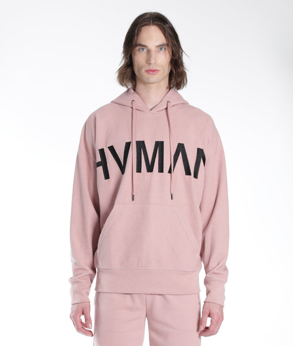 cult of individuality PULLOVER SWEATSHIRT WAFFLE KNIT IN DUSTY PINK Sweatshirts