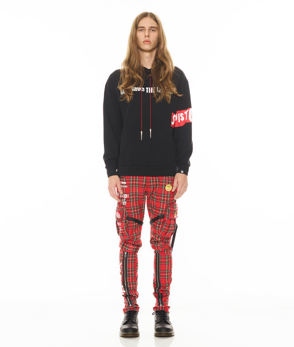 Cult Of Individuality ROCKER CARGO "SEX PISTOLS" IN PLAID Jeans