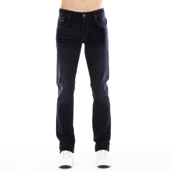 cult of individuality Rocker Slim Jeans in Rinse Black – Slim Fit Denim Jeans