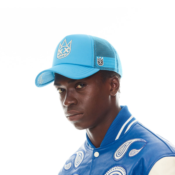 Cult Of Individuality Shimuchan Electric Blue Trucker Hat – Mesh Back Clean Logo Cap Hats