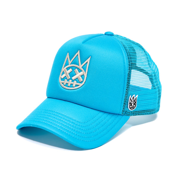 cult of individuality Shimuchan Electric Blue Trucker Hat – Mesh Back Clean Logo Cap Hats