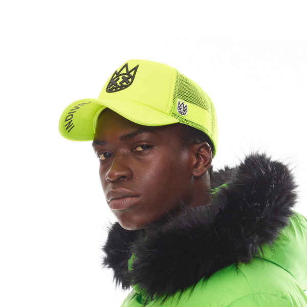Cult Of Individuality Shimuchan Neon Yellow Trucker Hat – Mesh Back Clean Logo Cap Hats