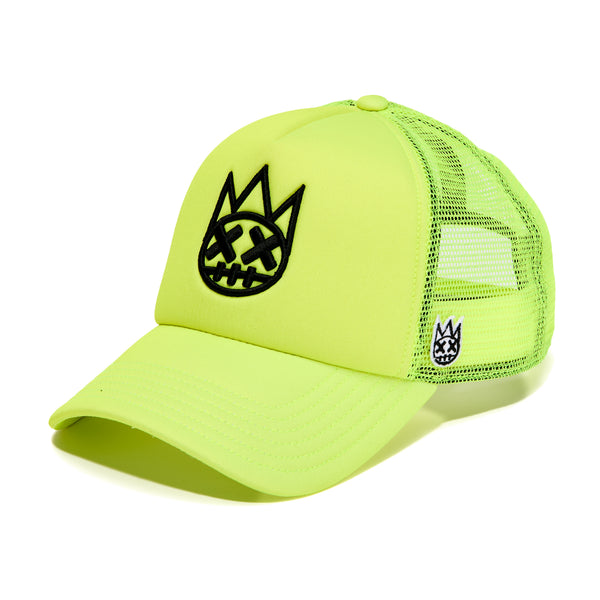 cult of individuality Shimuchan Neon Yellow Trucker Hat – Mesh Back Clean Logo Cap Hats