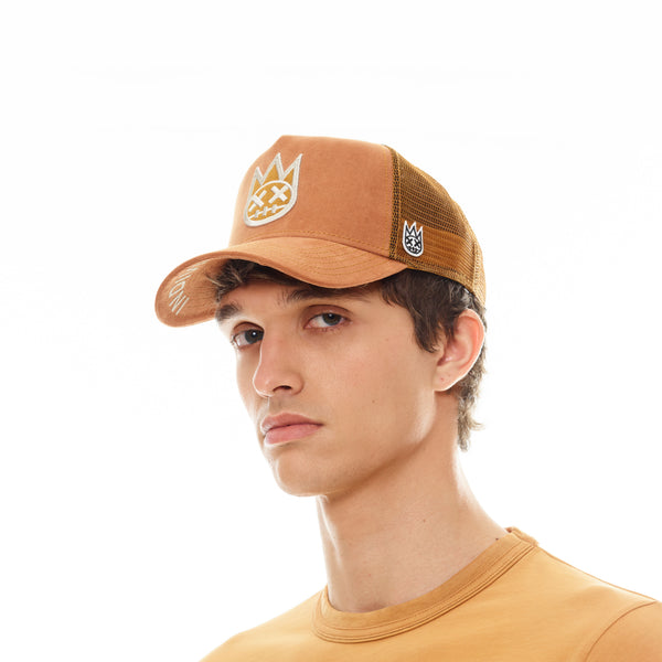 Cult Of Individuality Shimuchan Vintage Rust Trucker Hat – Mesh Back Logo Cap Hats