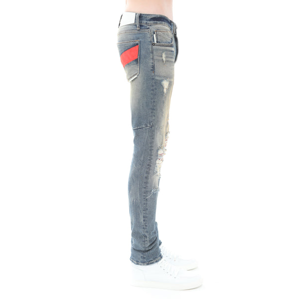 Cult Of Individuality STRAT SUPER SKINNY FIT JEAN IN ASPEN Jeans