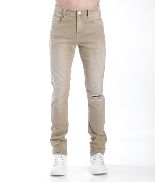 cult of individuality STRAT SUPER SKINNY FIT JEAN IN KHAKI Jeans