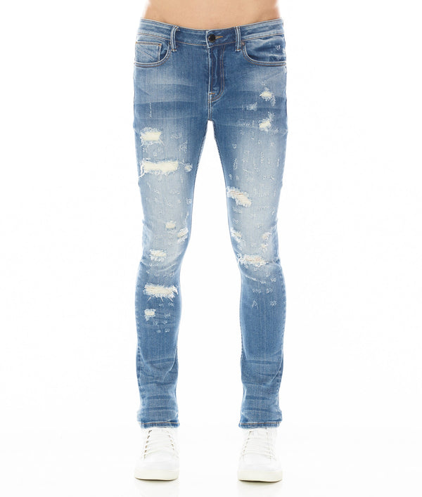 cult of individuality STRAT SUPER SKINNY FIT JEAN IN PRISM Jeans
