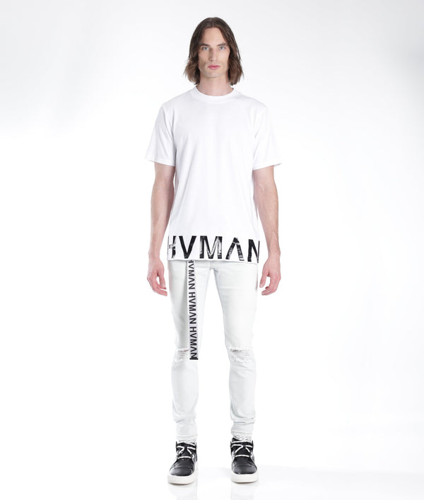 Cult Of Individuality STRAT SUPER SKINNY FIT JEAN W/WHITE BELT IN ZEPHYR Jeans