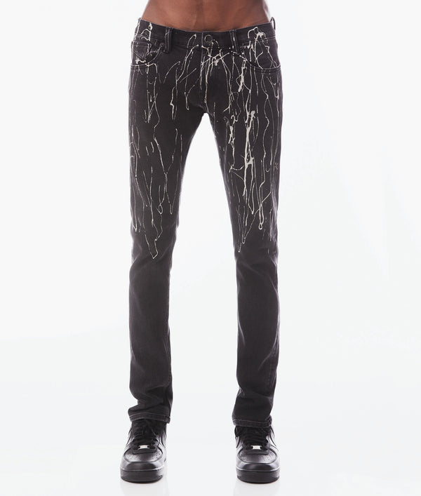 cult of individuality STRAT SUPER SKINNY IN BLACK OPIUM Jeans