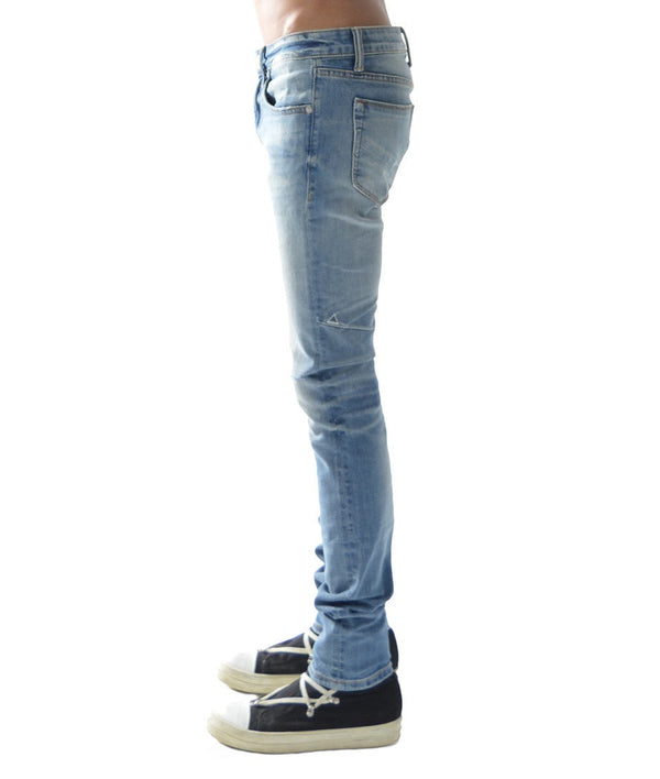 Cult Of Individuality Strat Super Skinny Jeans In Light Sand Blue Jeans