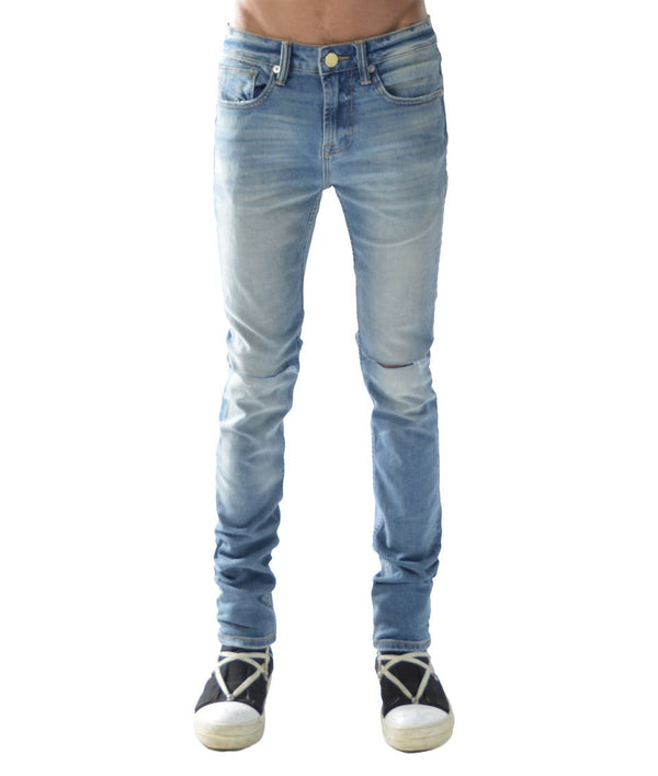 cult of individuality Strat Super Skinny Jeans in Light Sand Blue Jeans