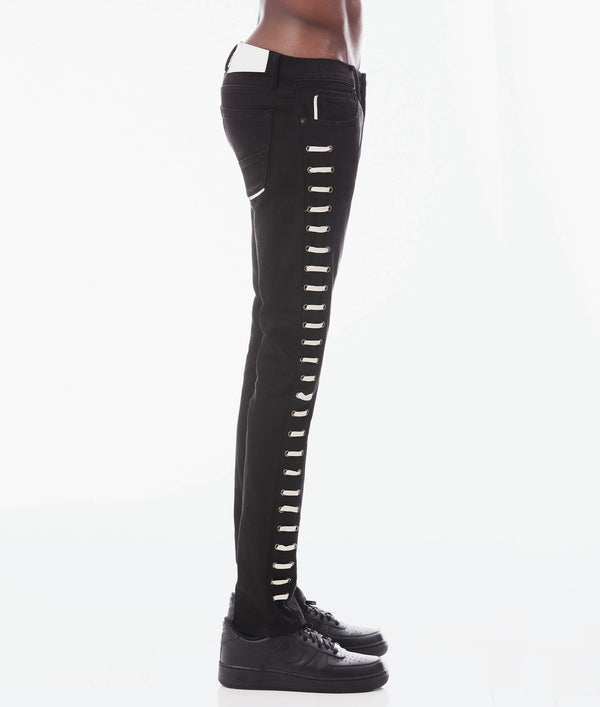 Cult Of Individuality STRAT SUPER SKINNY LACE Jeans