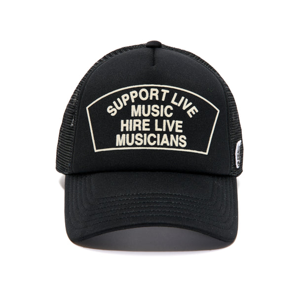 Cult Of Individuality Support Live Music Trucker Hat – Black Mesh Back Cap Hats