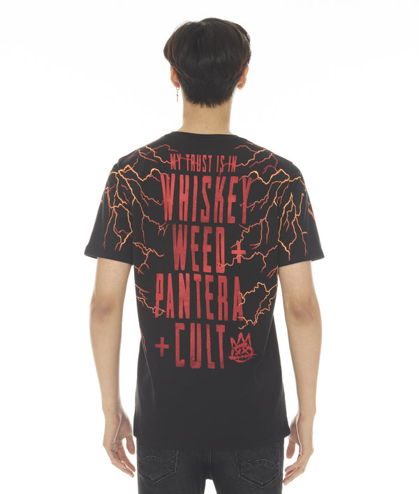 Cult Of Individuality T-SHIRT SHORT SLEEVE CREW NECK TEE "WHISKEY" PANTERA Tshirt