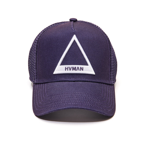 Cult Of Individuality TRIANGLE LOGO MESH TRUCKER HAT IN PARACHUTE PURPLE Hats