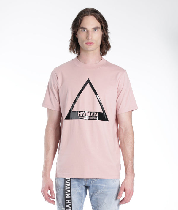 cult of individuality TRIANGLE LOGO TEE IN DUSTY PINK Tshirt cult of individuality TRIANGLE LOGO TEE IN DUSTY PINK Tshirt