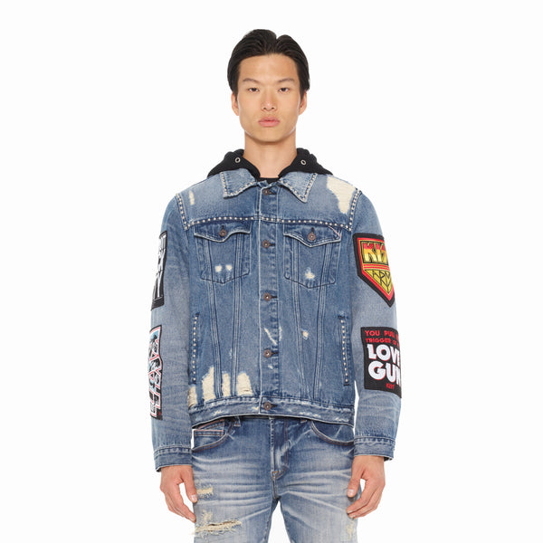 Cult Of Individuality Type II Denim Jacket In Kiss Denim Jackets